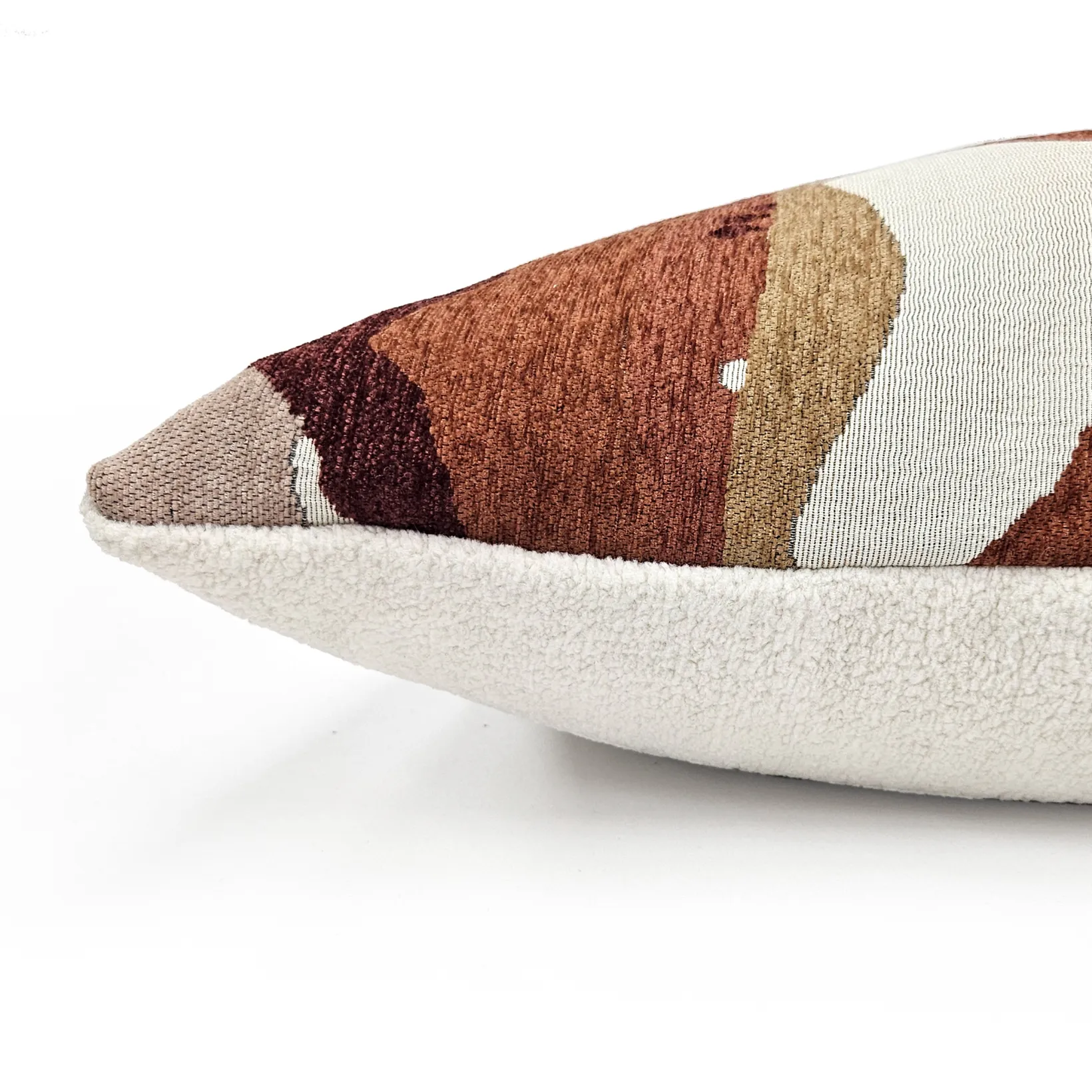 Abstract Mountains Sienna Throw Pillow 21x21