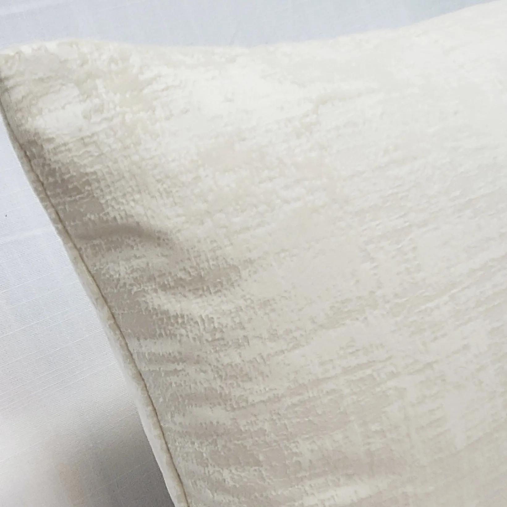 Alabaster Stucco Cream Throw Pillow 20x20