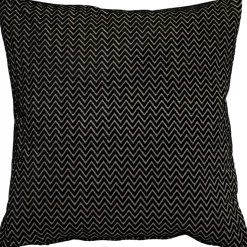 Art Deco Stripes Textured Velvet Throw pillow 20x20