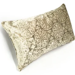 Artemis Canyon Beige Velvet Throw Pillow 12x20