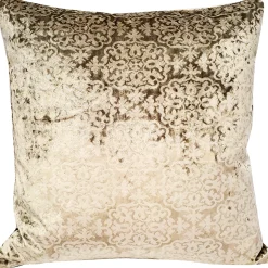 Artemis Canyon Beige Velvet Throw Pillow 20x20