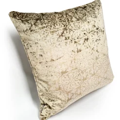 Artemis Canyon Beige Velvet Throw Pillow 20x20