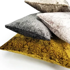 Artemis Gold Velvet Throw Pillow 12x20