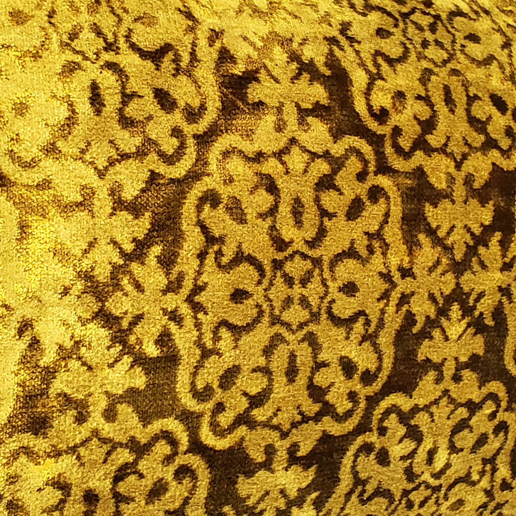 Artemis Gold Velvet Throw Pillow 20x20