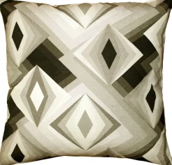 Asscher Cut Throw Pillow 17x17