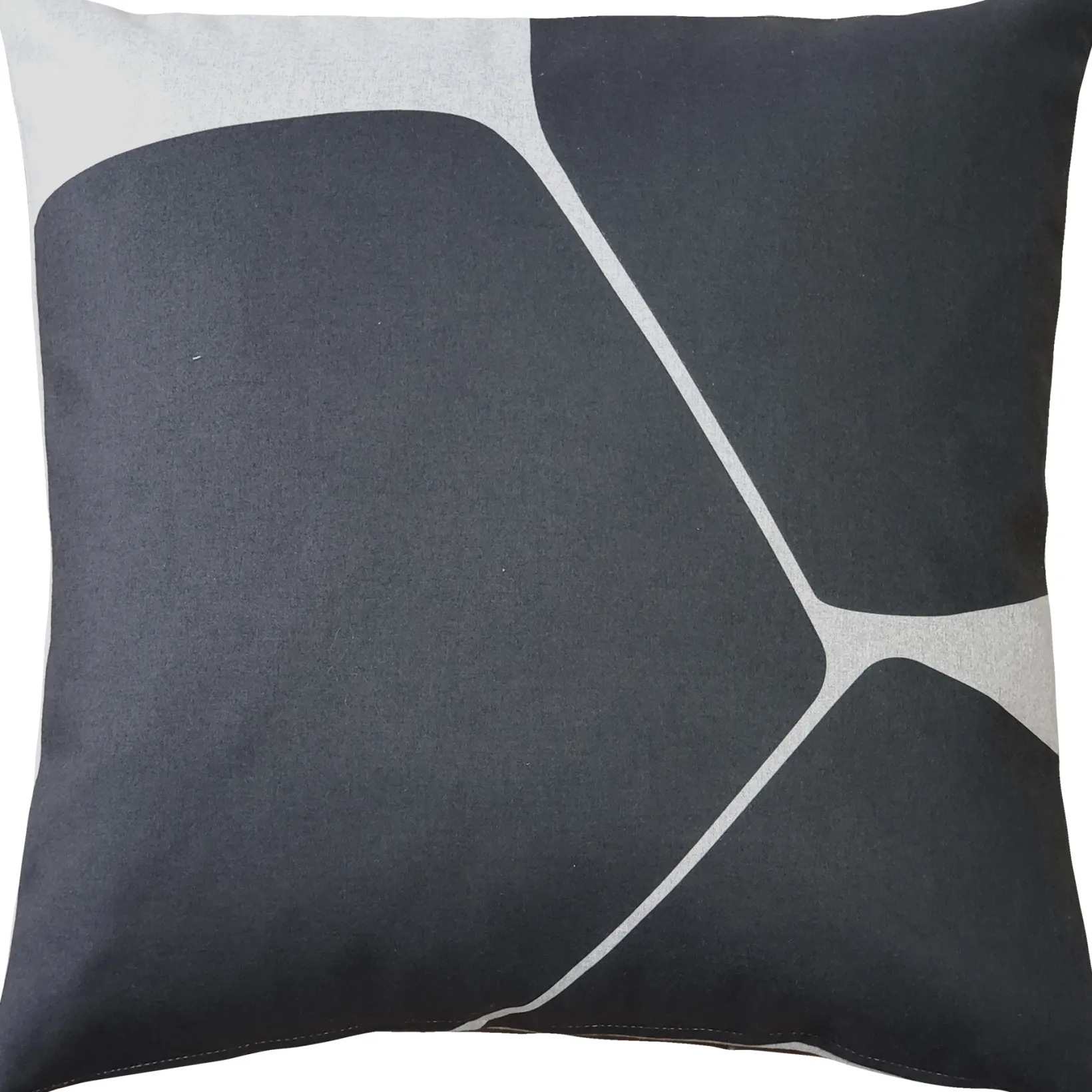 Aurora Charcoal Black Throw Pillow 19x19