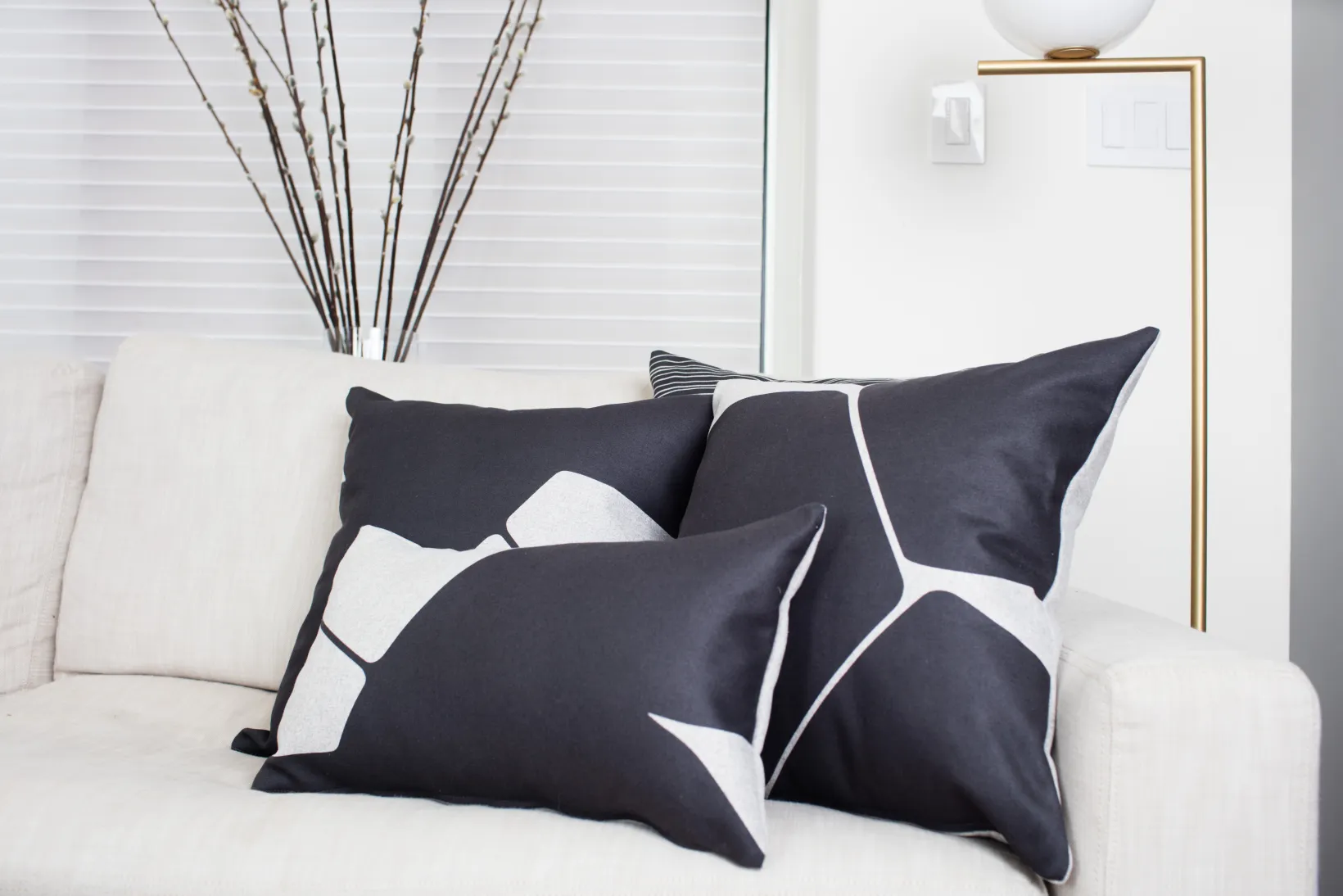 Aurora Throw Pillows 19 Inch Square