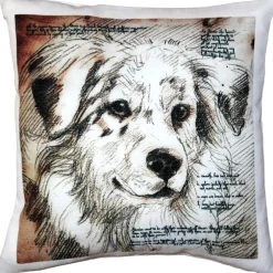 Australian Sheepdog Pillow 17x17