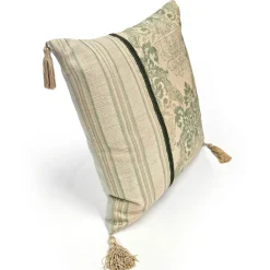 Barada Damask Stripes Throw Pillow 18x18