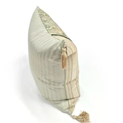 Barada Damask Stripes Throw Pillow 18x18