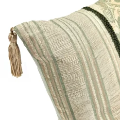 Barada Damask Stripes Throw Pillow 18x18