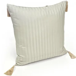 Barada Damask Stripes Throw Pillow 18x18