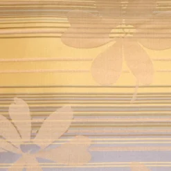 Beige Floral on Stripes Rectangular Decorative Pillow