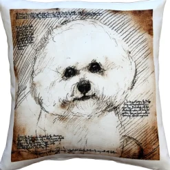 Bichon 17x17 Dog Pillow