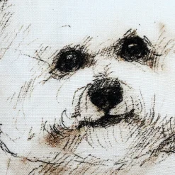 Bichon 17x17 Dog Pillow