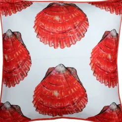 Big Island Bay Scallop Large Scale Print Throw Pillow 20x20