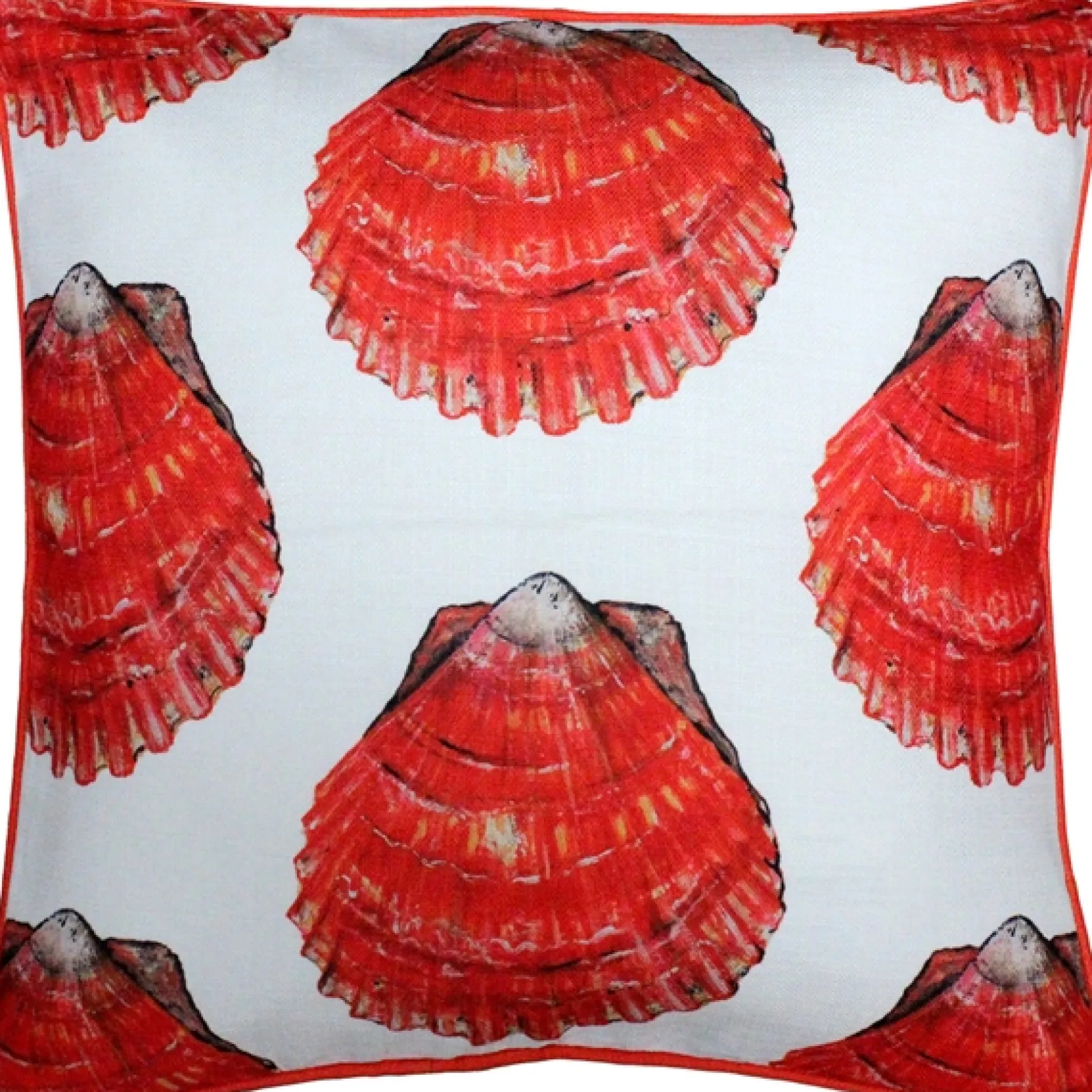 Big Island Bay Scallop Large Scale Print Throw Pillow 20x20