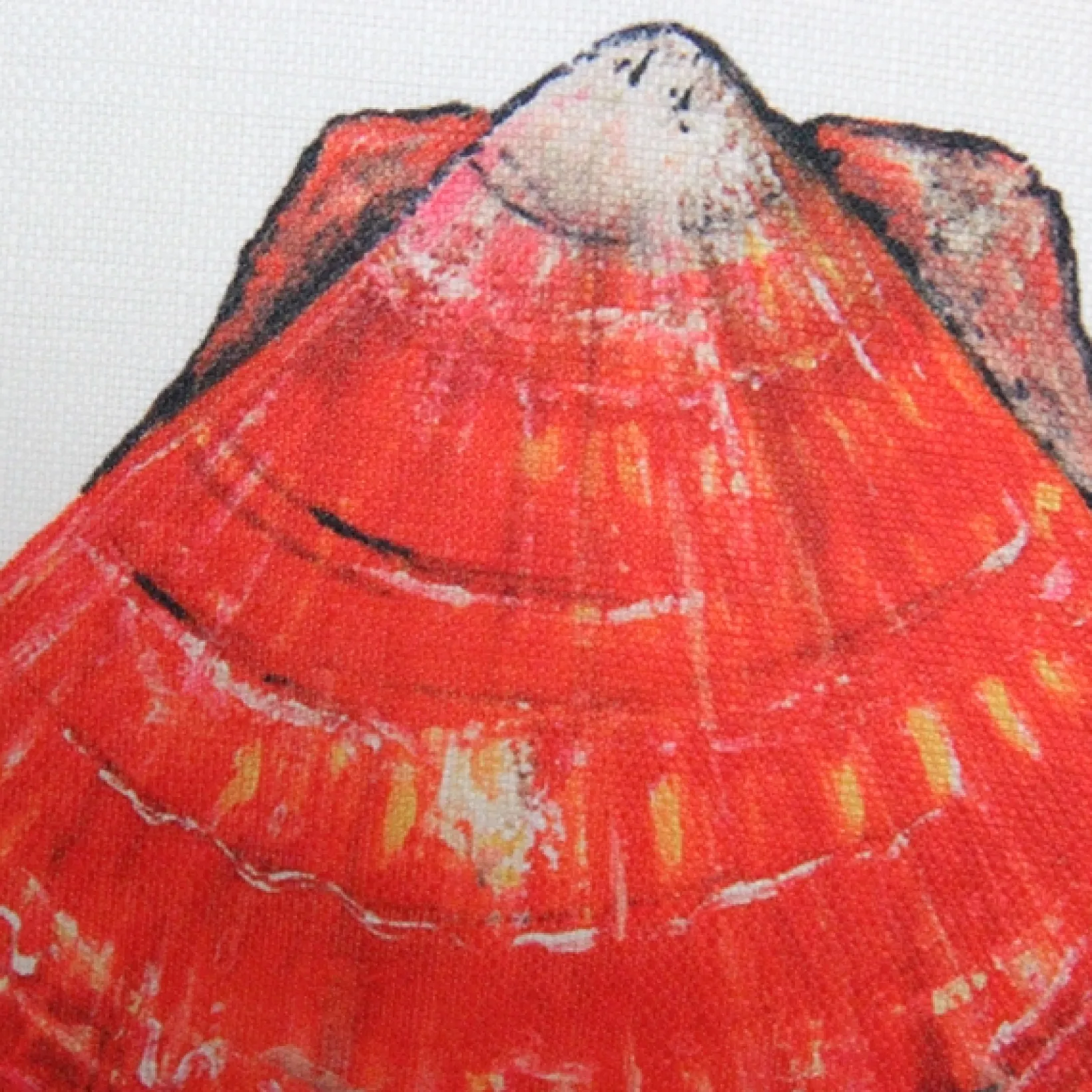 Big Island Bay Scallop Large Scale Print Throw Pillow 20x20
