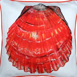 Big Island Bay Scallop Solitaire Throw Pillow 20x20