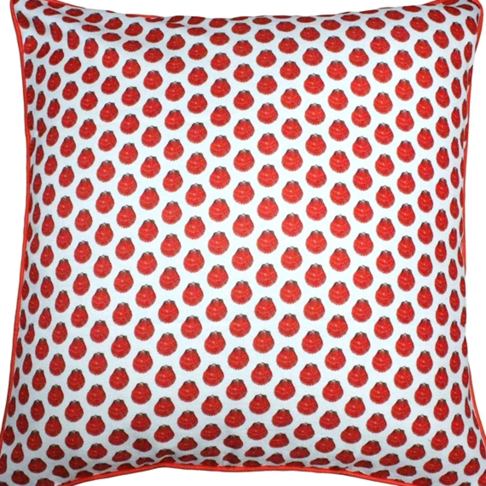 Big Island Bay Scallop Tiny Scale Print Throw Pillow 26x26
