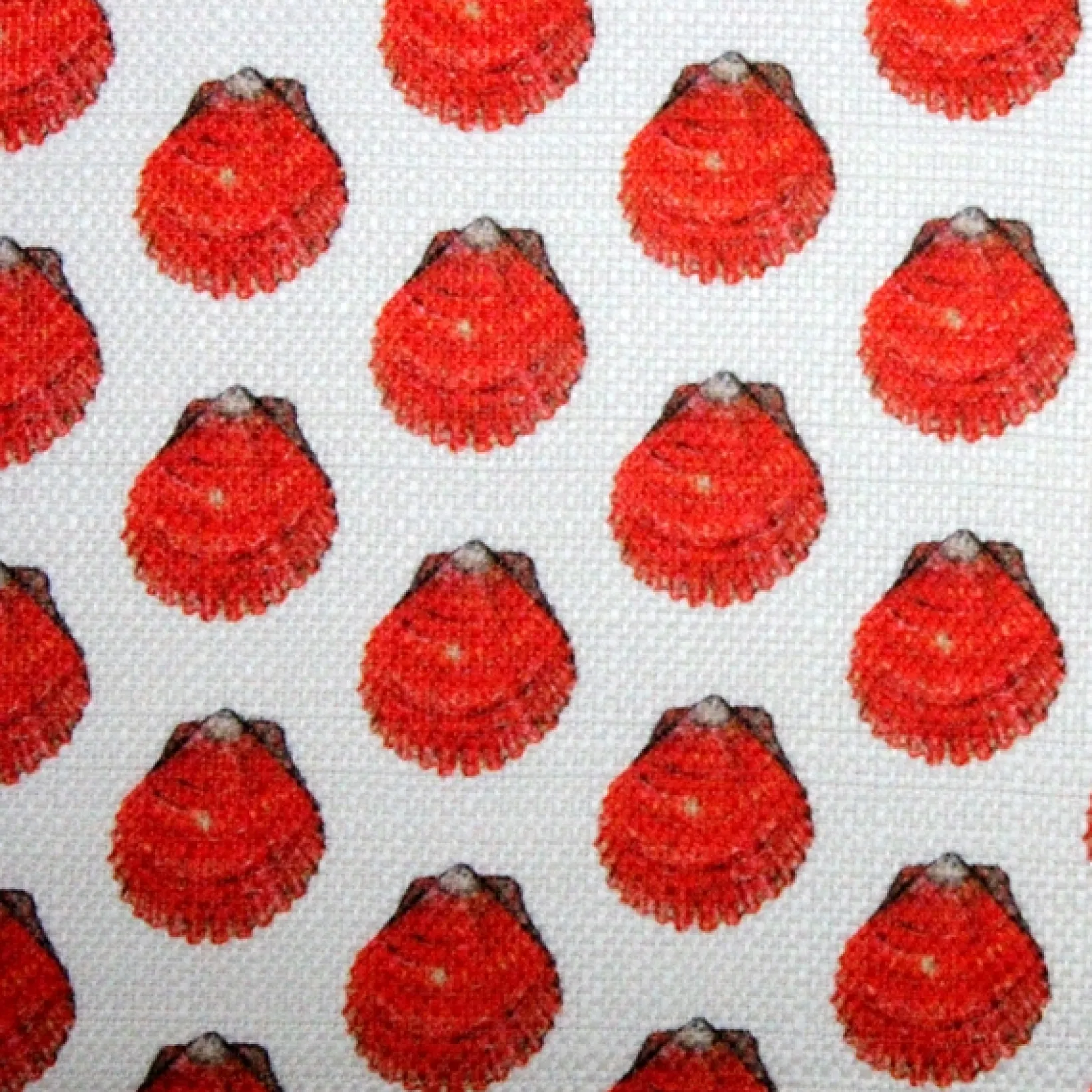 Big Island Bay Scallop Tiny Scale Print Throw Pillow 26x26