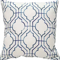 Biltmore Gate Blue Throw Pillow 20x20
