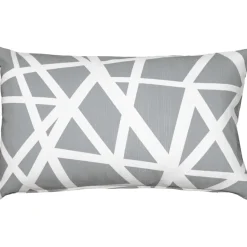 Bird's Nest Gray Throw Pillow 12x19