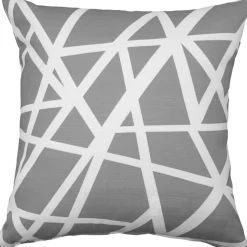 Bird's Nest Gray Throw Pillow 19x19
