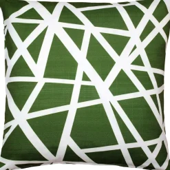 Bird's Nest Green Throw Pillow 19x19