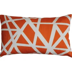 Bird's Nest Orange Throw Pillow 12x19