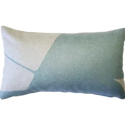 Boketto Paradiso Blue Throw Pillow 12x19