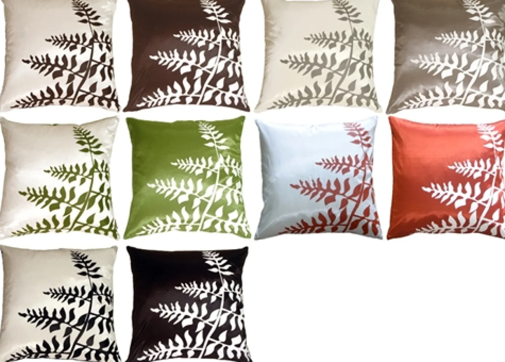 Bold Fern Throw Pillows