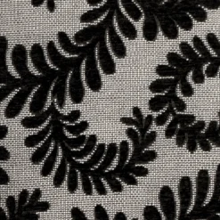 Brackendale Ferns Black Throw Pillow