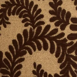 Brackendale Ferns Brown Throw Pillow