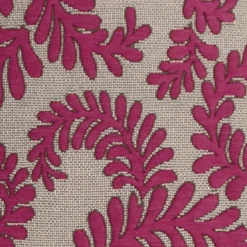 Brackendale Ferns Pink Rectangular Throw Pillow