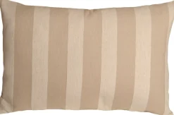 Brackendale Stripes Cream Rectangular Throw Pillow 16x24