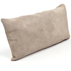 Braided Pressed Leather Suede Throw Pillow 12x22