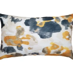 Brandy Bay Yellow Floral Throw Pillow 12x19