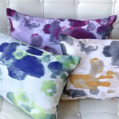 Brandy Bay Yellow Floral Throw Pillow 12x19
