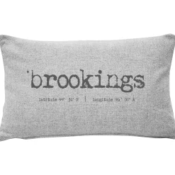 Brookings Gray Felt Coordinates Pillow 12x19