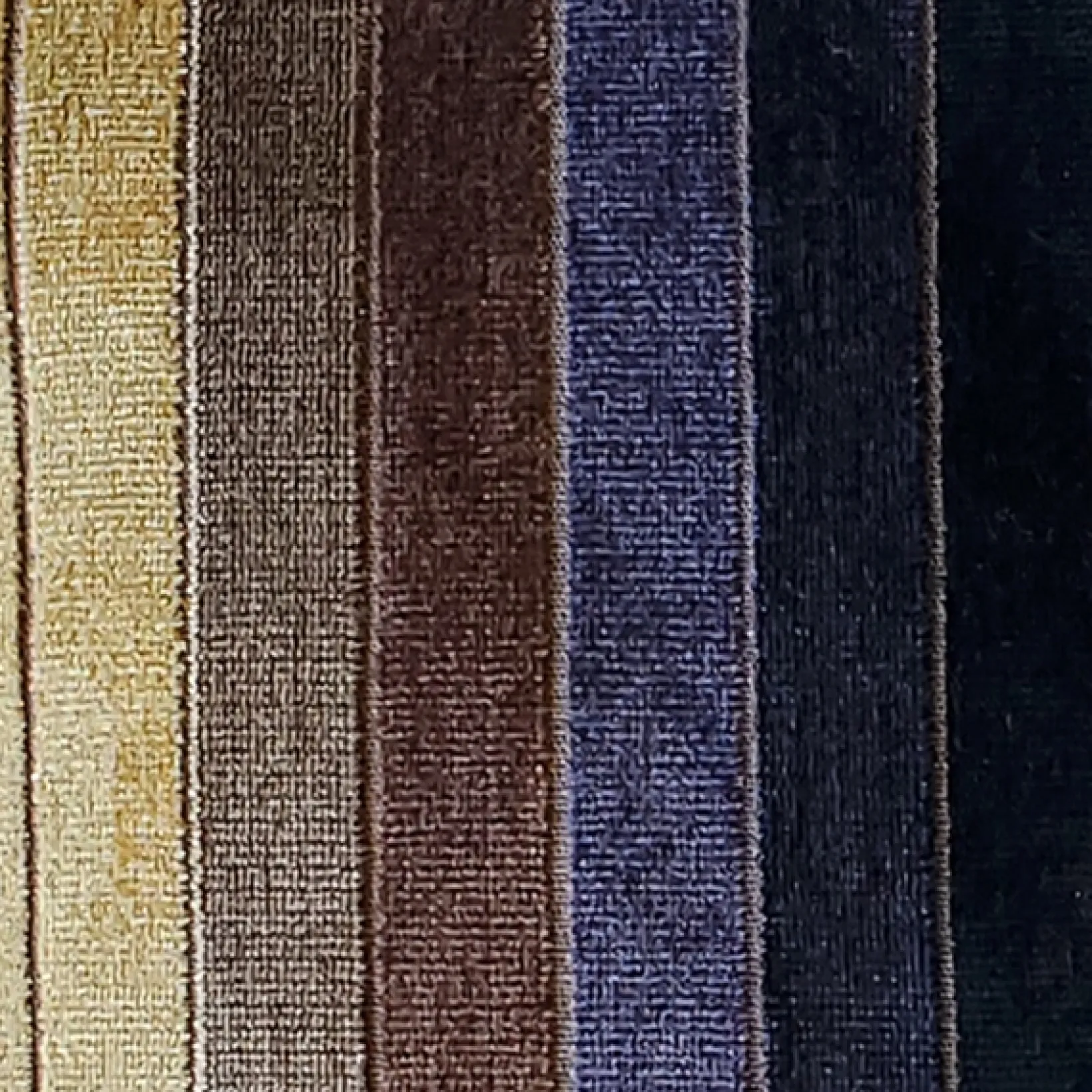 Bullion Stripes Textured Velvet Throw Pillow 20x20