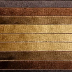 Bullion Stripes Textured Velvet Throw Pillow 12x19