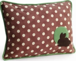 Bunny Polka Dot Decorative Throw Pillow