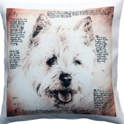 Cairn Male Dog Pillow 17x17