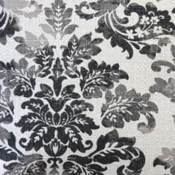 Calliope Gray Damask Pattern Throw Pillow 20x20