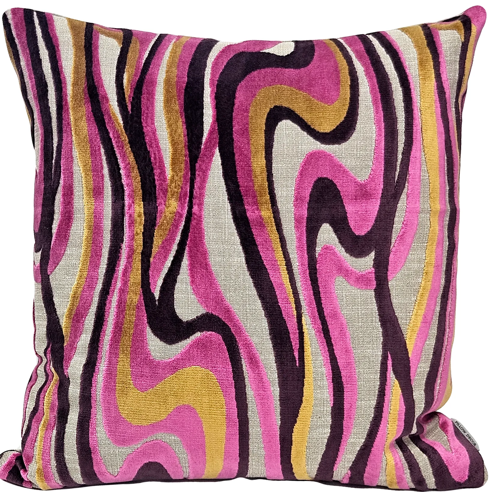Calypso Sway Velvet Throw Pillow 20x20