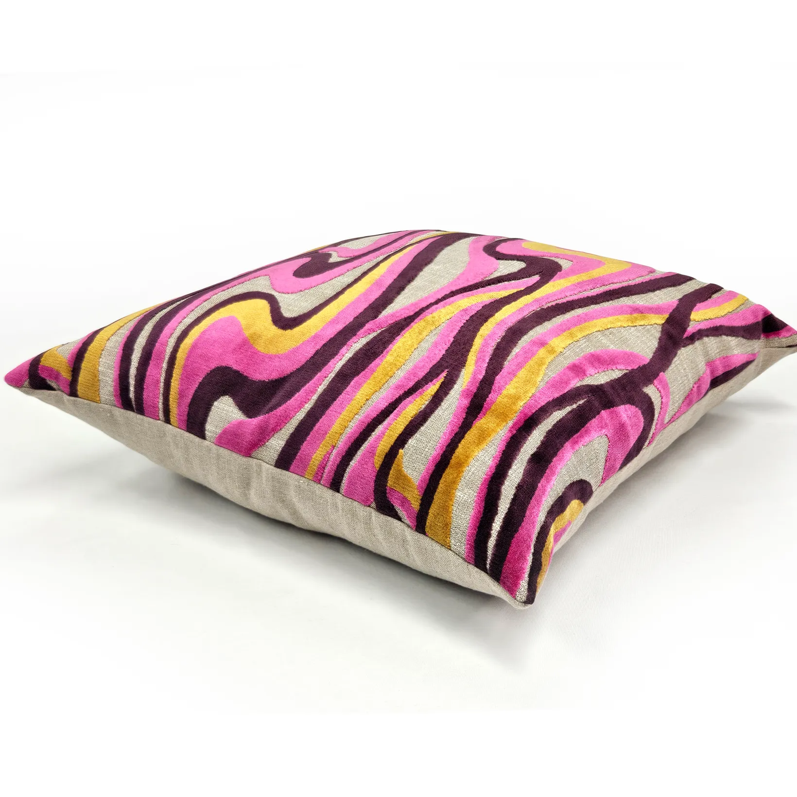 Calypso Sway Velvet Throw Pillow 20x20