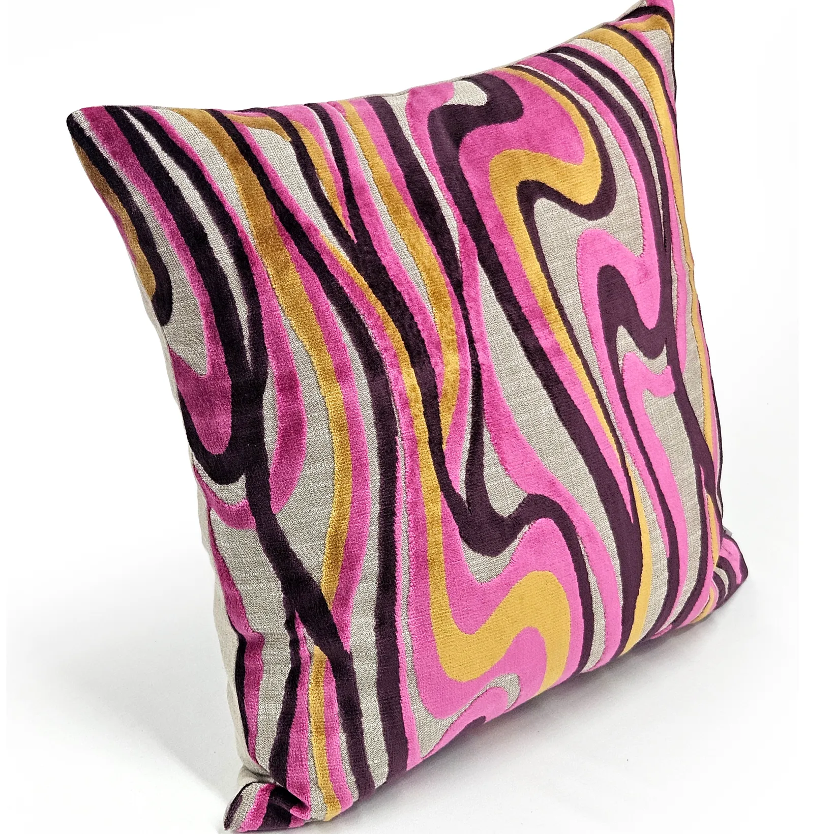 Calypso Sway Velvet Throw Pillow 20x20