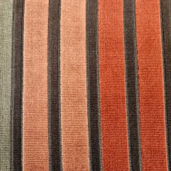 Canyon Stripes Textured Velvet Throw Pillow 20x20