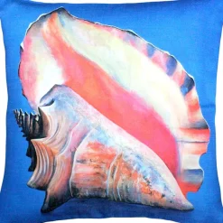 Captiva Queen Conch Throw Pillow 20x20